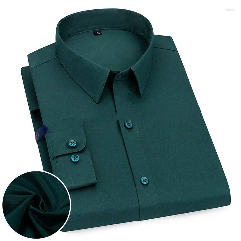 Chemises habillées pour hommes 2023 Hommes Chemise Casual Manches courtes Été Social Bouton Down Blanc Bleu Marine Rose Mâle Blouse Tops S-4XL