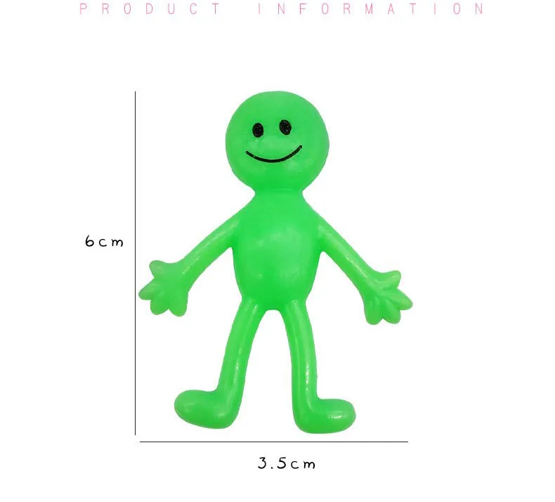 Colorful Smiley Man Stretchy Toy: Adorable Fidget And Stress Relief Bouncy Toy – Ideal Party Favors And Gifts For Kids - 26 - View #3