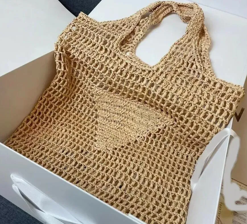 Sac à bandoulière de plage d'été sacs de paille décontracté rotin femmes sacs à main en osier tissé femme fourre-tout grande capacité dame sac voyage sac à main