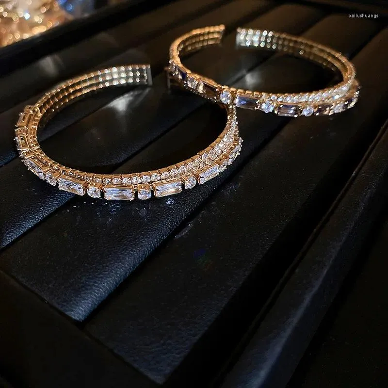 Bangle moda luxo multi camadas cristal strass pulseiras pulseiras abertas ajustável casamento pulseras jóias presentes da menina