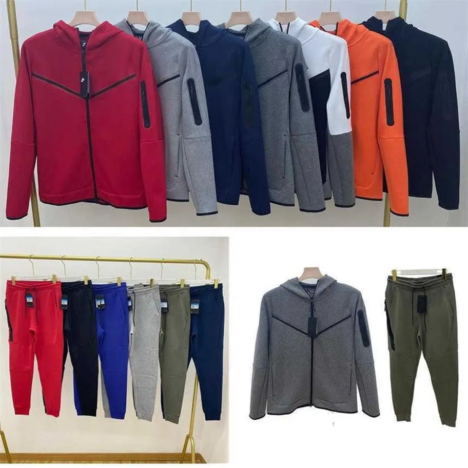 Tech Fleece Sport Pants Mens 여성 디자이너 재킷 우주면 바지 트랙 슈트 바닥 조깅하는 Camo Running Pant 2 조각 S317R