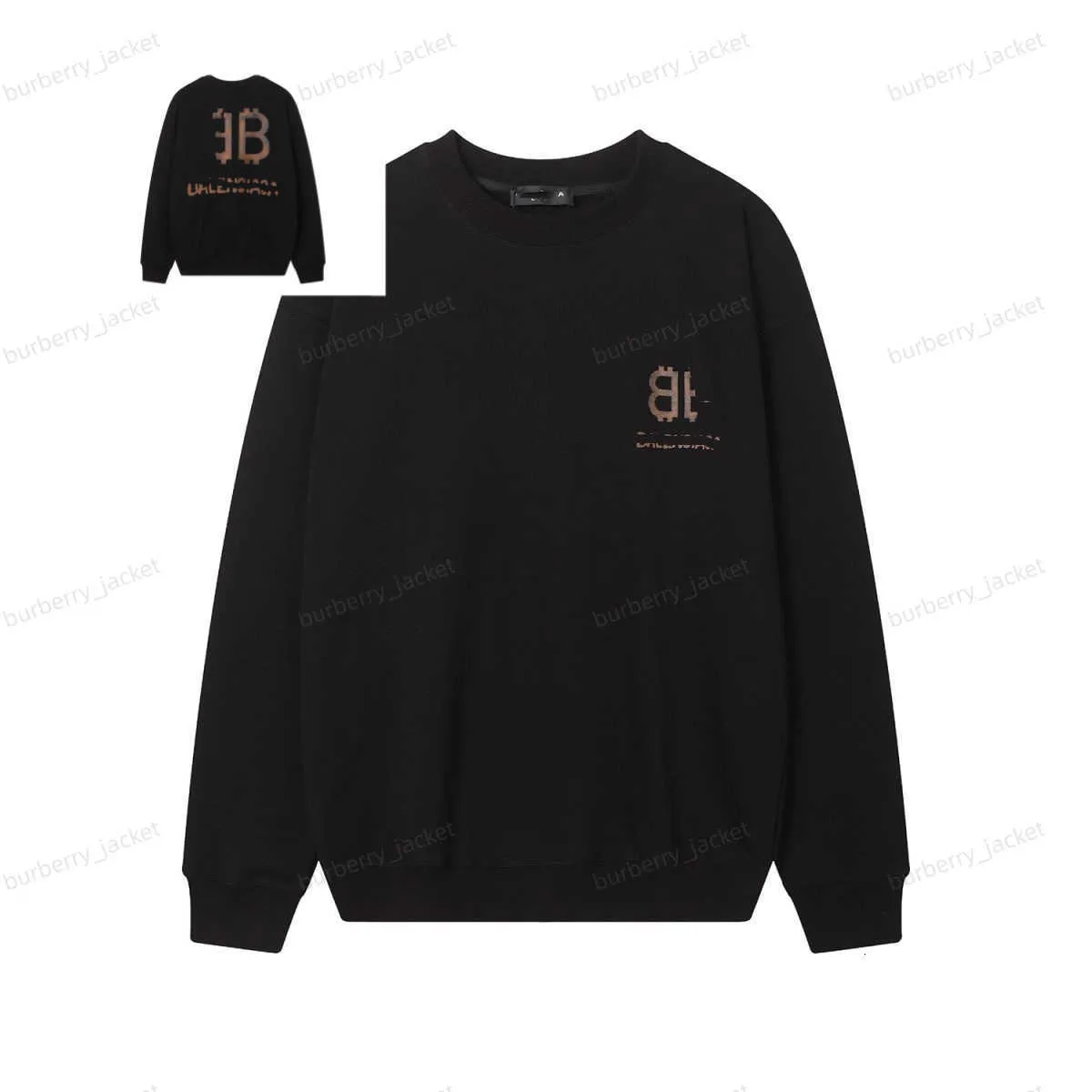 Familia bb Balencaigaity Sudaderas con capucha Otoño Invierno Paris Tide Brand Hombres y mujeres Misma manga larga Abrigo suelto Sudadera con capucha B Chaqueta 2SLZ