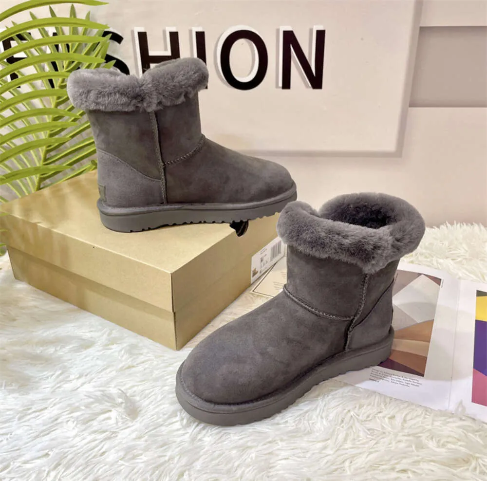 Wholesale Australia Designer Boots For Womens Snow Boot Luxury Suede Womens Slippers Fashion Ultra Mini Platform Boot Winter Wool Ladies Warm Fur Ankle Bootes