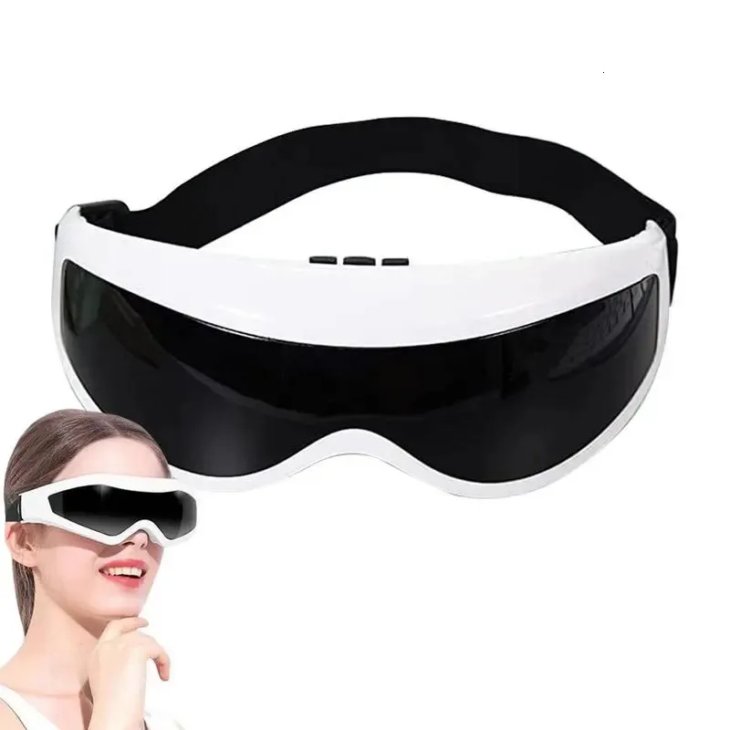 Eye Masseur Masseur oculaire 4D Appareil de soins oculaires Compresser les lunettes de massage contre la fatigue oculaire Améliorer les cernes Sacs oculaires Dormir Masseur oculaire pour 231013