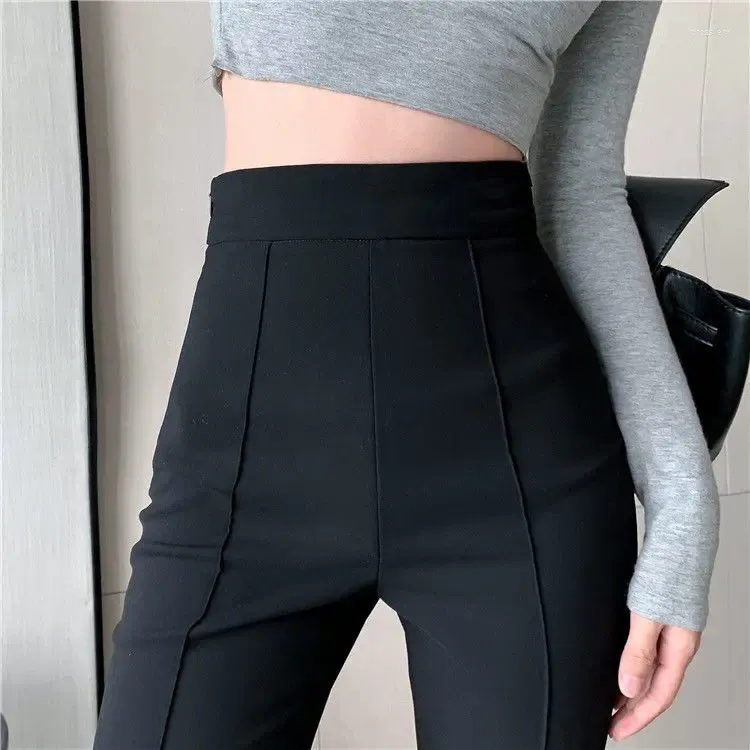 Korean Fashion Flare Pants For Women High Waist, Elegant, Vintage Style For  Office, Spring And Autumn Bottom Wear For Women F48 From Crosslery, $21.46