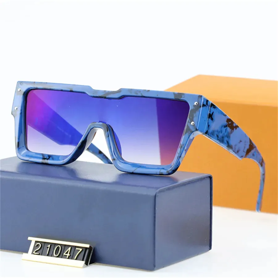 2023 Klasyczne modne sportowe okulary przeciwsłoneczne na świeżym powietrzu Outdoor Sunshade Duża kwadratowa ramka Moda klasyczna damskie okulary przeciwsłoneczne lustro Wysoka jakość