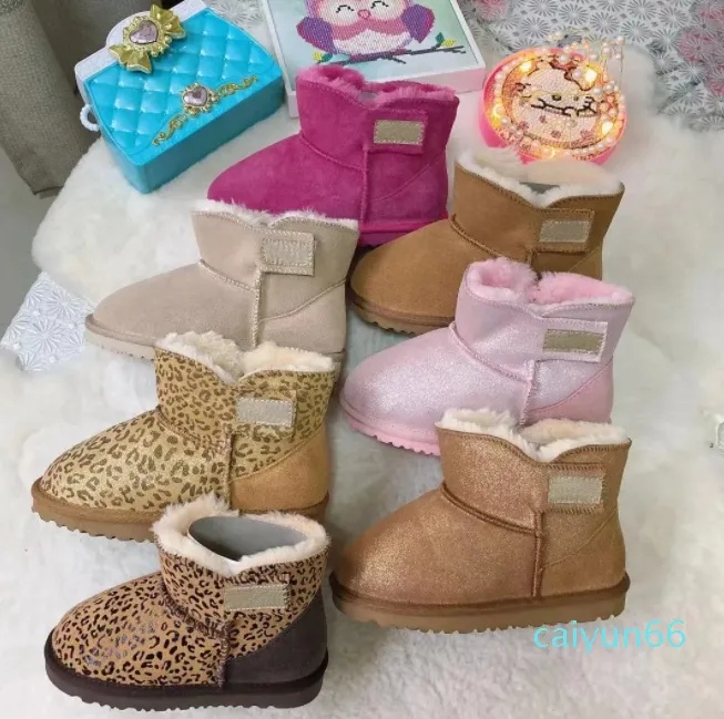 Austrália botas quentes mini meia bota de neve para bebê menino meninas tornozelo clássico inverno pele cheia fofo das mulheres crianças botas chinelos australianos