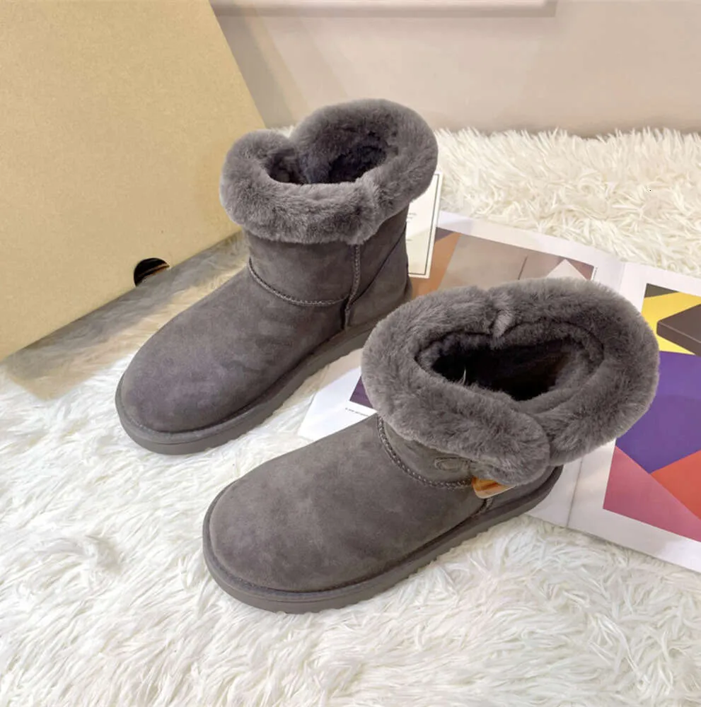 Wholesale Australia Designer Boots For Womens Snow Boot Luxury Suede Womens Slippers Ultra Mini Platform Booties Winter Wool Ladies Warm Fur Ankle Bootes