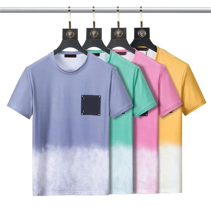 2022 Quality Designer Tops Casual cotton Men's T-Shirts breathable Quick Dry geometric short sleeve Casual fashion t shir325E