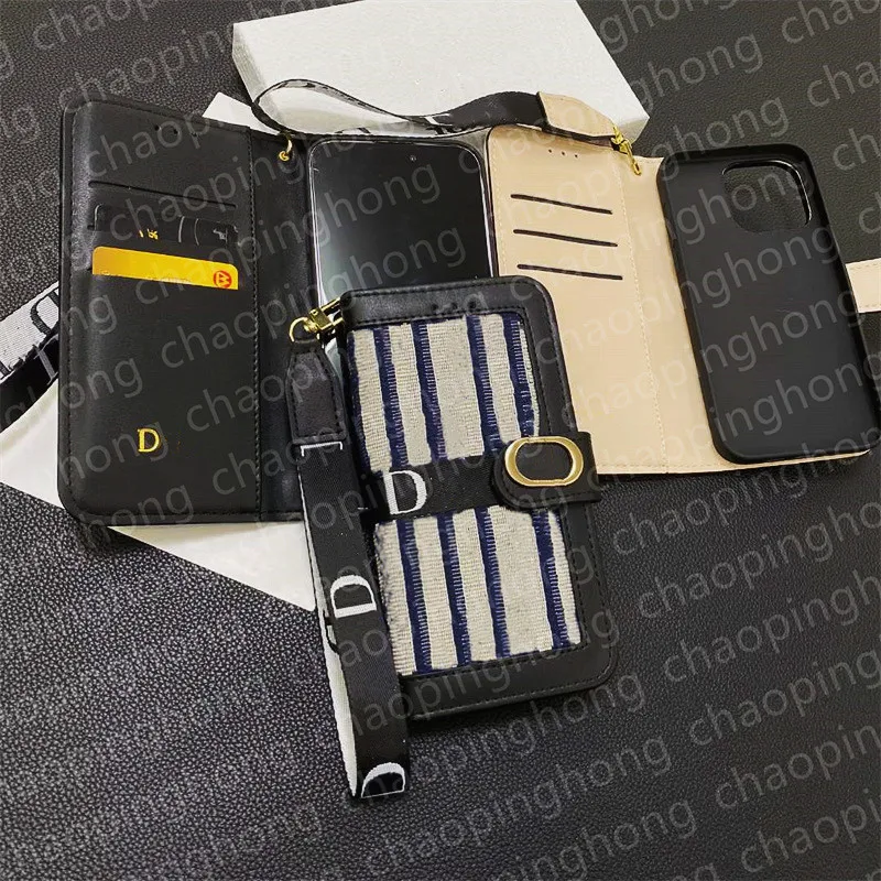 Funda de cuero con tapa para teléfono para iPhone 15 Pro Max Fundas 14 13 12 11 Pro Max Funda tipo billetera para iPhone Ranuras de bolsillo para tarjetas de diseñador Samsung Galaxy s23 ultra S22 Fundas para teléfono móvil