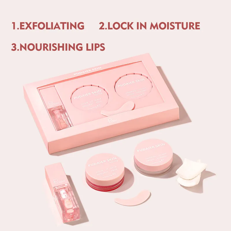 LipverzorgingssetExfoliërende Lip ScrubVoedend Hydraterend LipmaskerLippenolieLippenbalsem