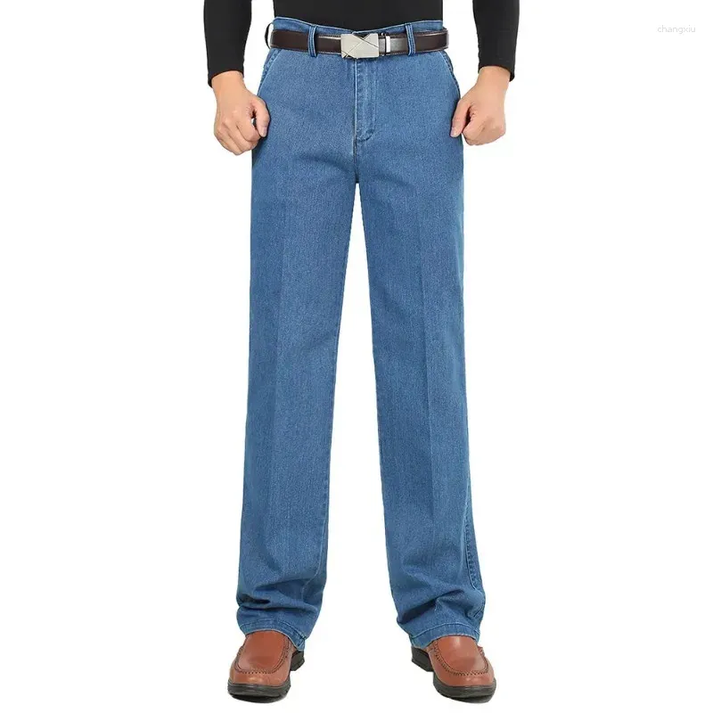 Jeans da uomo Fashion Style Homme Pantaloni da lavoro classici dal design vintage da uomo autunno comodi