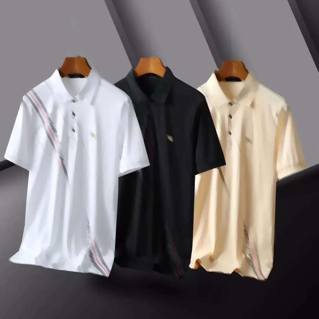 مصمم فاخر جديد رجال رسائل تطريز القمصان polos tees للرجال أزياء هوديي القطن الكلاسيكي