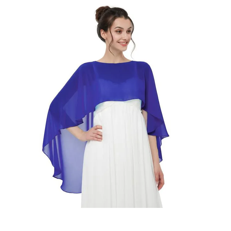 Mantelle Da Sposa Da Donna Scialli E Giacche Da Sposa In Morbido Chiffon Coprispalle Lunghi Da Sera Da 9,59 € | DHgate