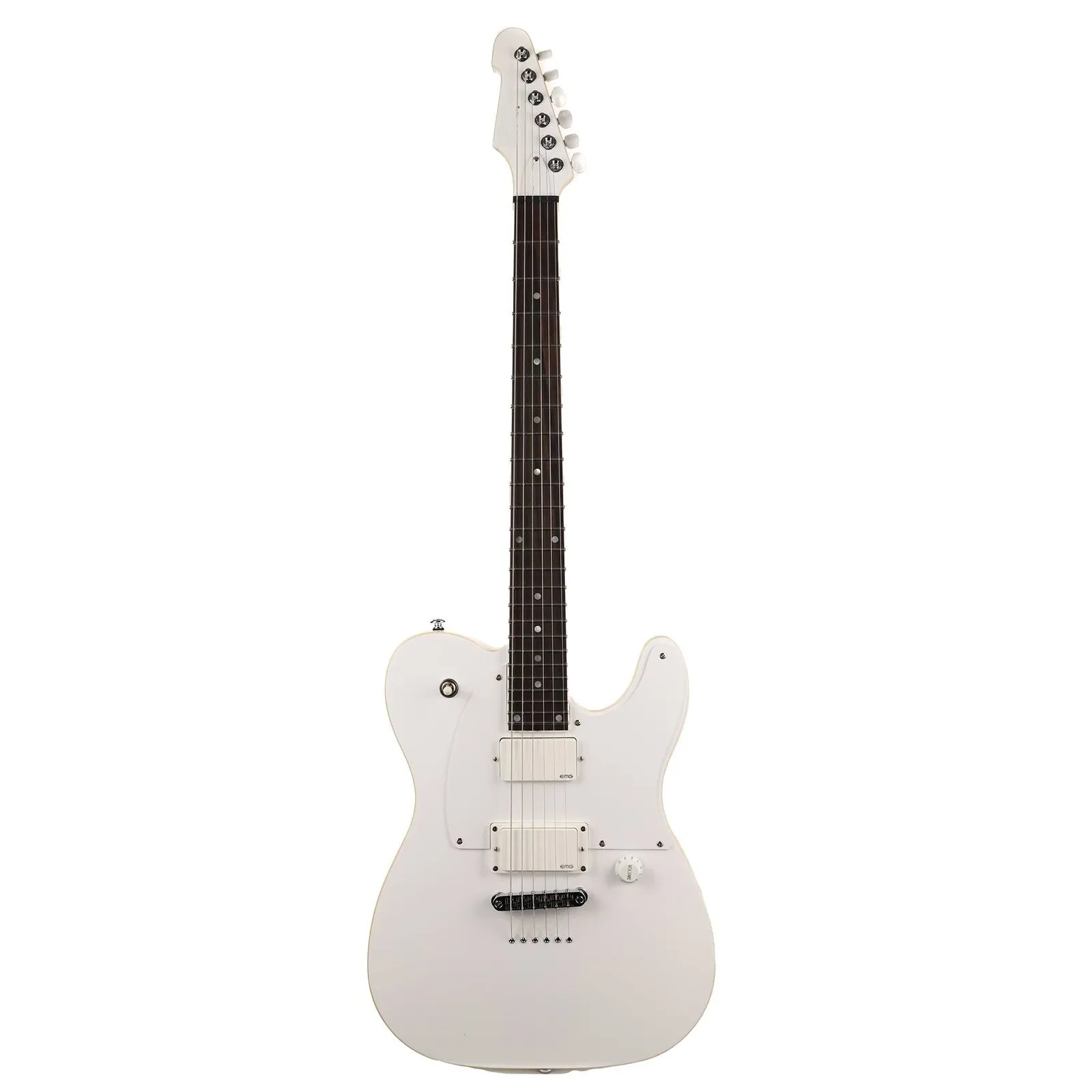 E S P LTD TED-600T TED Aguilar Signature Snow White Electric Guitar Samma av bilderna