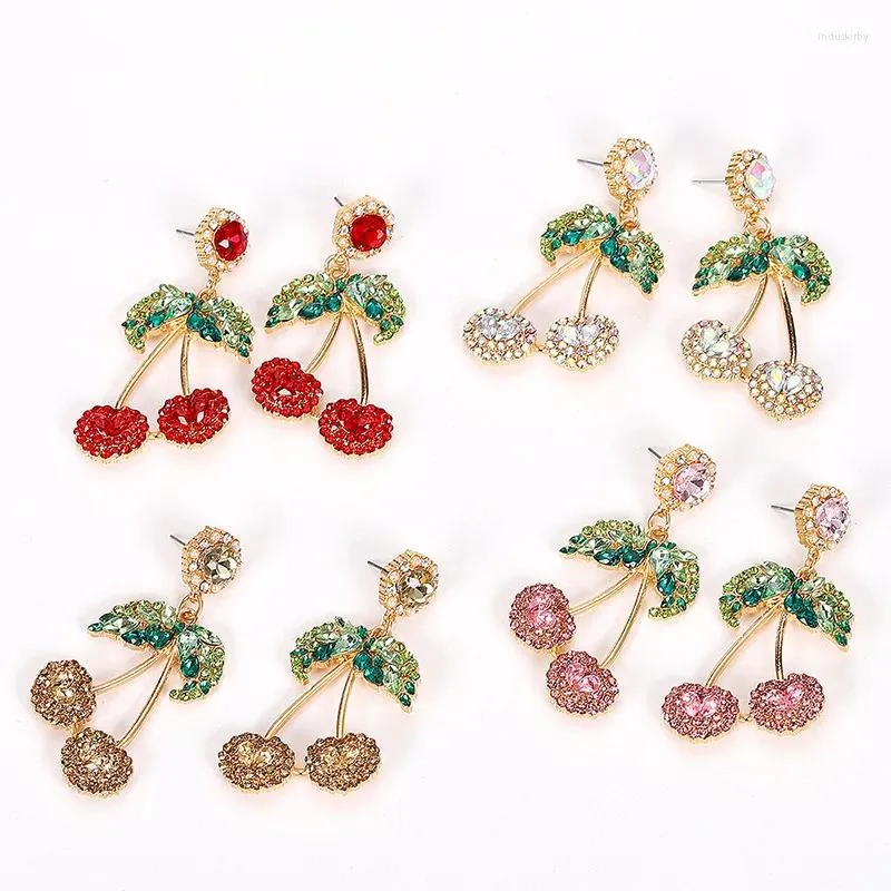 Dangle Earrings Bohemian Red Beads Tassel For Women Big Cute Fruit Fringe Drop Long Wedding Jewelry Wholesale