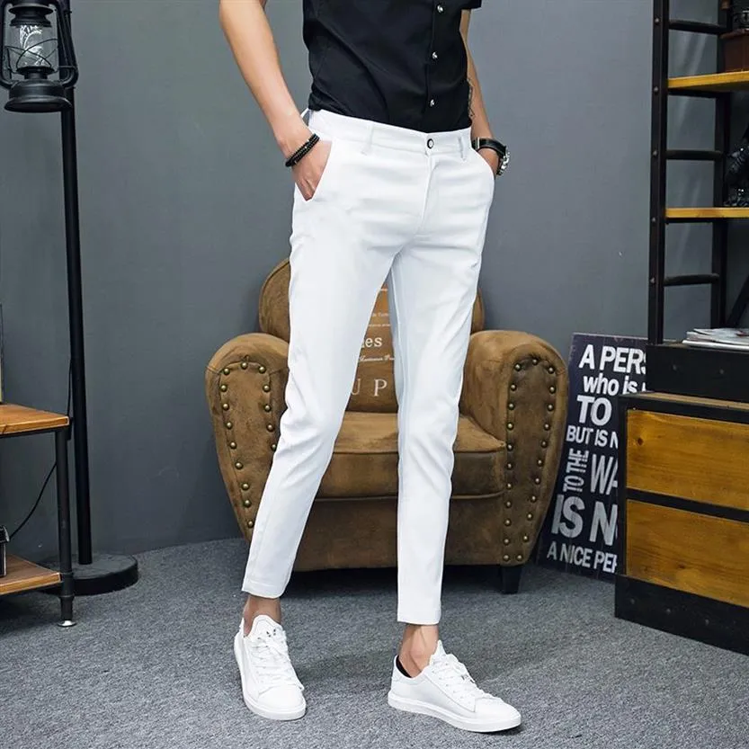 2018 frühjahr Und Sommer Neue männer Anzug Hosen Schlanke Einfarbig Einfache Mode Social Business Casual Büro Herren Kleid pants324n