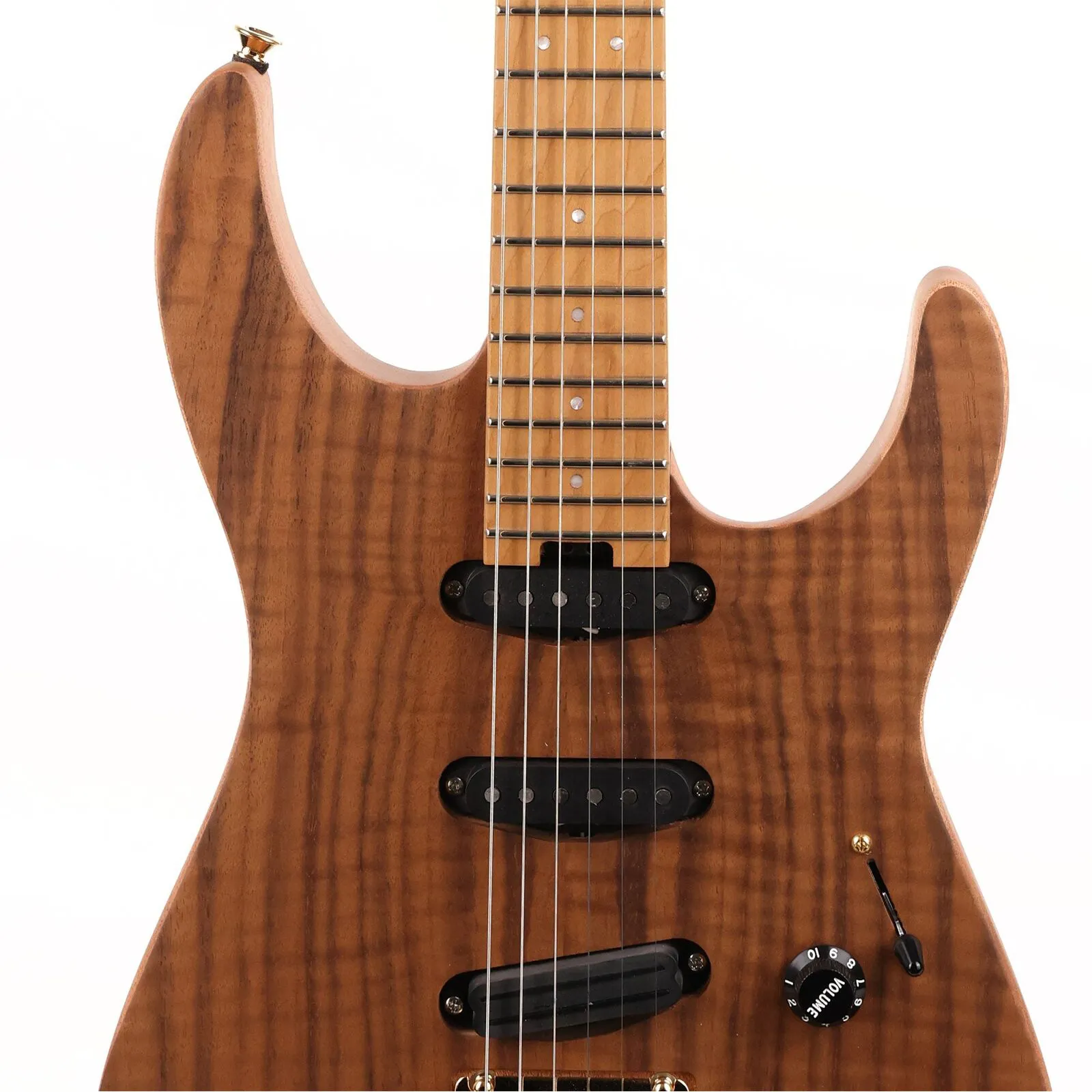 Ch arvel Pro-Mod DK22 SSS 2PT CM Mahogany with Walnut Natural Electric Guitar as same of the pictures