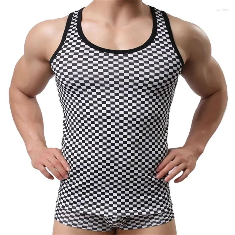 Hemdjes Heren Kleding Ondergoed Set Ademend Mouwloos T-shirts Fitness Sportkleding Tanktops Vest Boxershorts Trainingspak