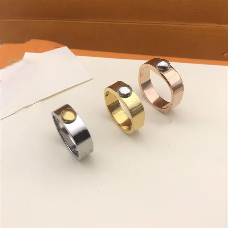 Fashion Gift Ring for Man Women stones Unisex Rings Men Woman Jewelry 4 Color Gifts Accessories O2762391