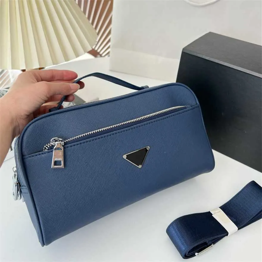 Bag Designer bag women cosmetic bag luxurys makeup cases double zipper crossbody large capacity wallet with wide shoulder strap