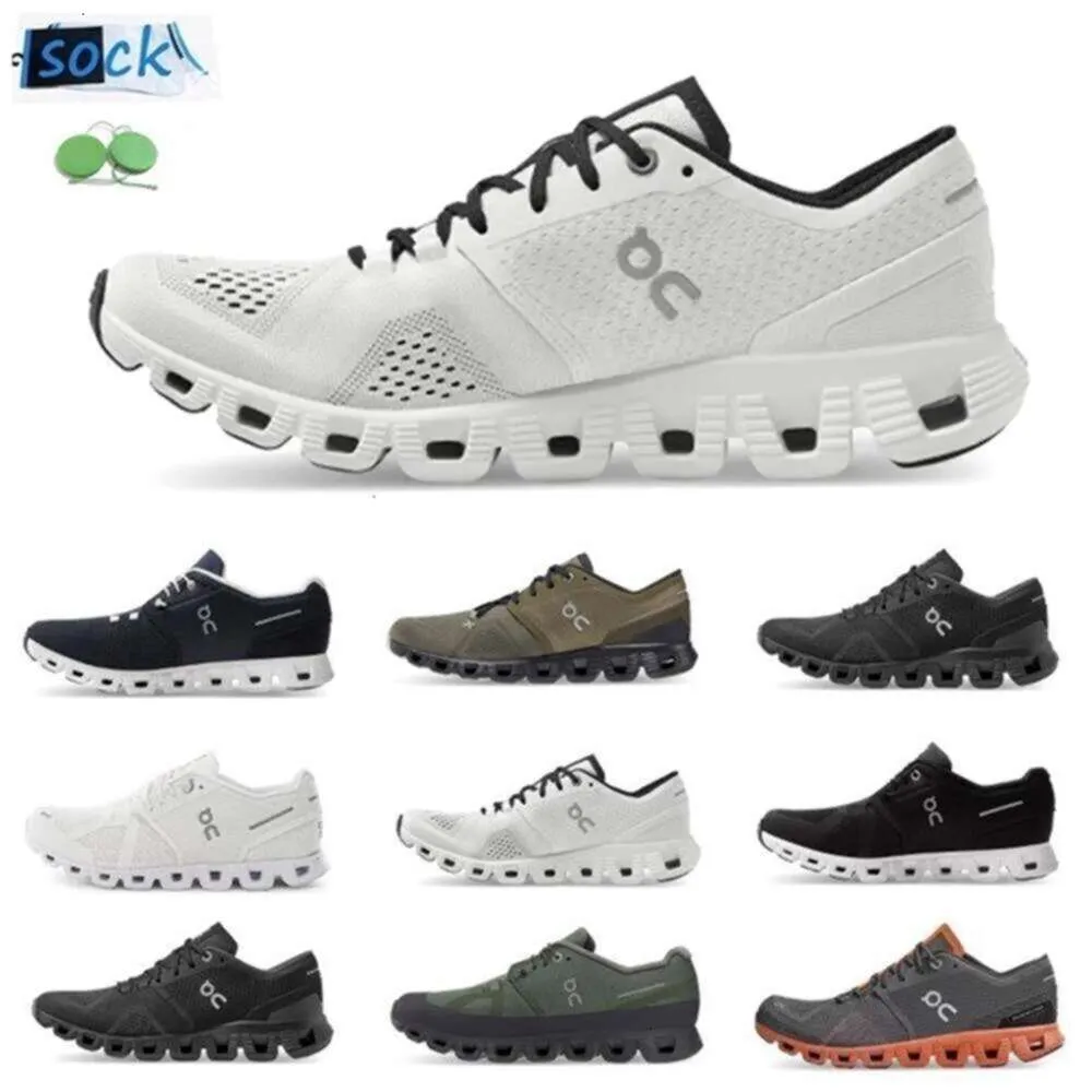 Designer Cloud X 1 Mens On Running Shoes Sneaker Triple Black White