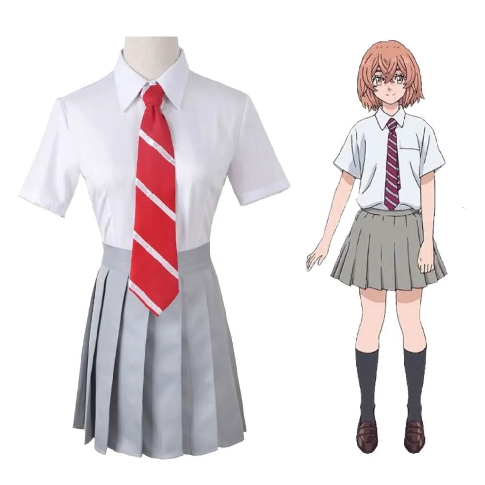 Anime Tokyo Revengers Cosplay Costume Sano Manjiro Ladies Spódnica munduru