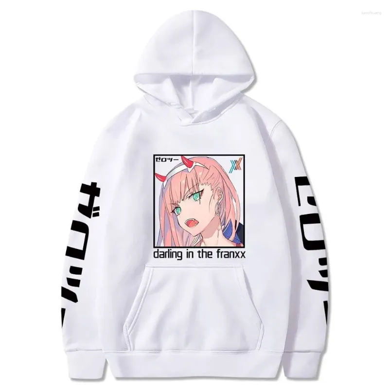 Erkek hoodies anime sevgilim franxx hoodie sıfır iki 02 sweatshirts rahat üstleri sweatsuit sudadera felpa moletom büyük boy kazak