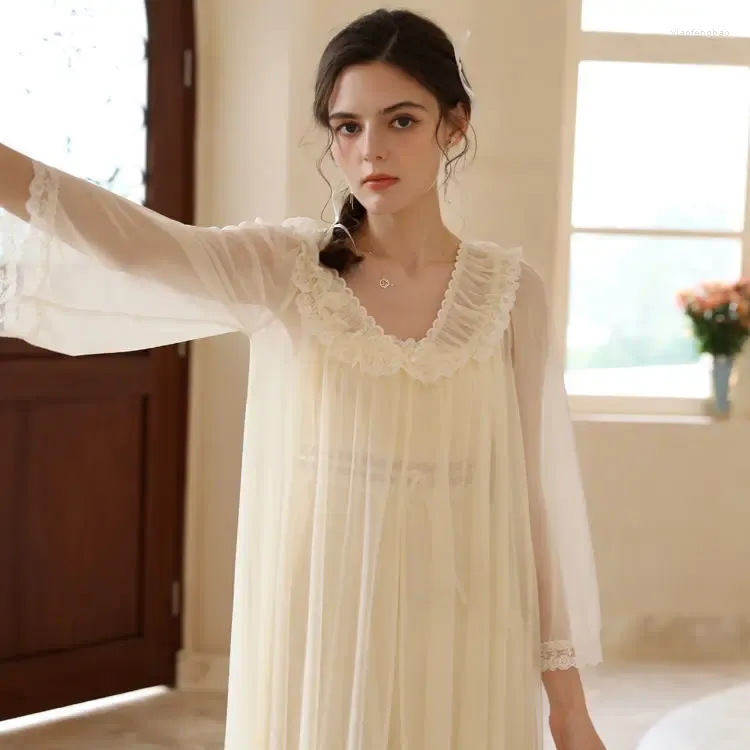 Womens Sleepwear Sweet Nightgown Women French Lovely Princess
