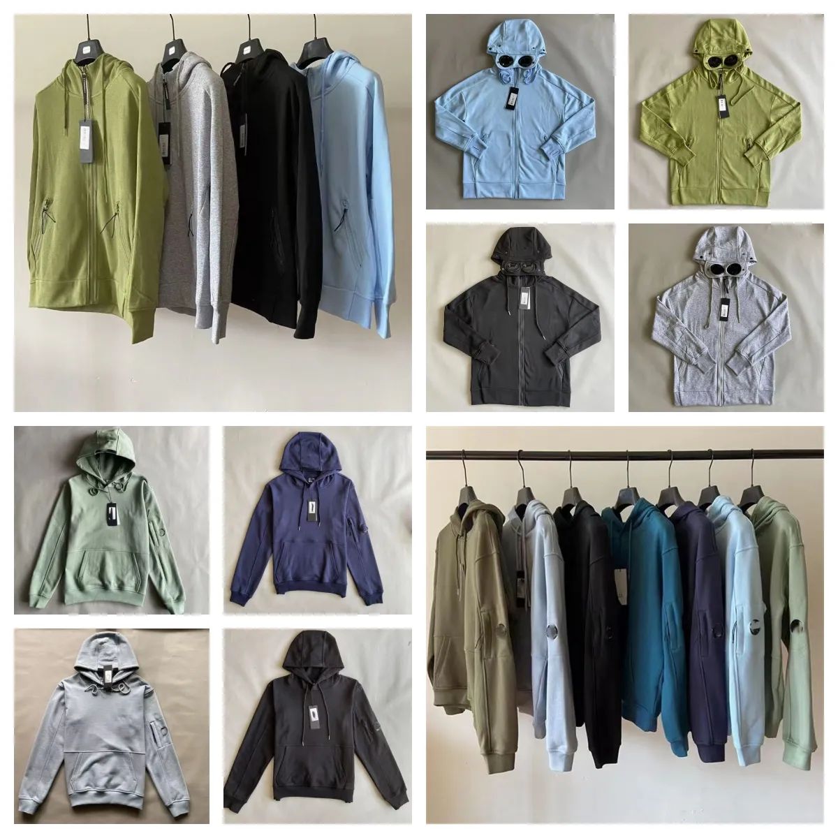 Cp Hoodie Sweater Outdoor Sweatshirt Sports Cardigan Nylon Waterproof Coat Functional Wind Men's cp Clothing Ins New Glasses Hoodie Hip compagnie compagny jacket