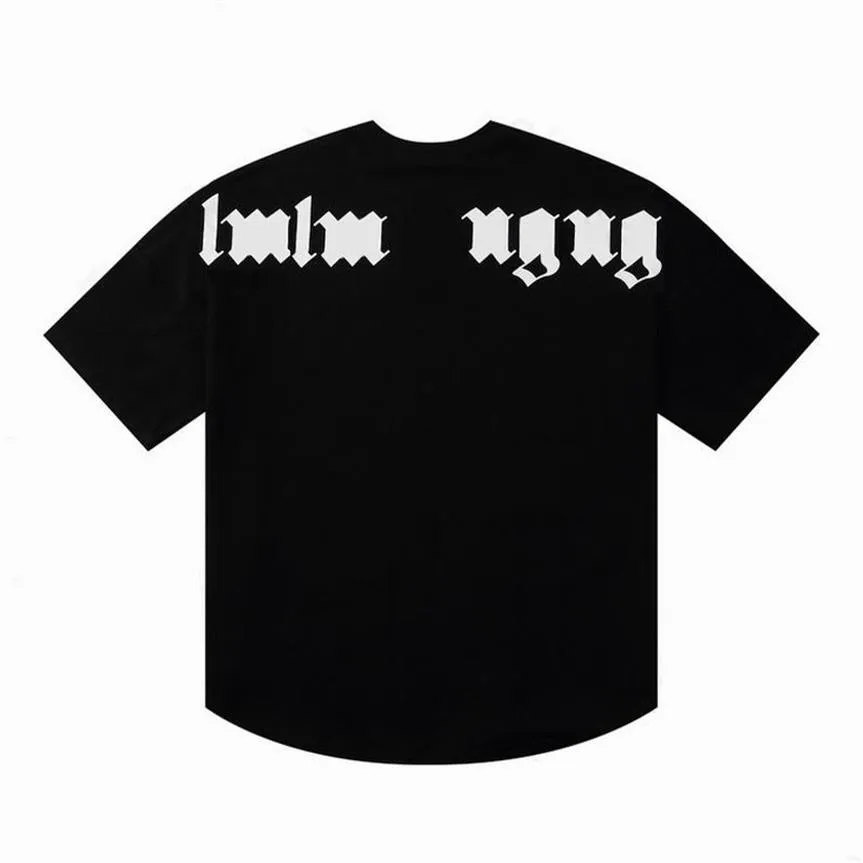 Ontwerper van merk luxe T-shirt palmen t-shirt PA kleding spray letters korte mouw lente zomer tij mannen en vrouwen tee nieuwe Loo326U