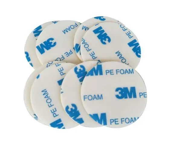 1600T PE strong foam double sided adhesive tape no mark hook glue white round 10/20/30/40/75MM diameters paper tape