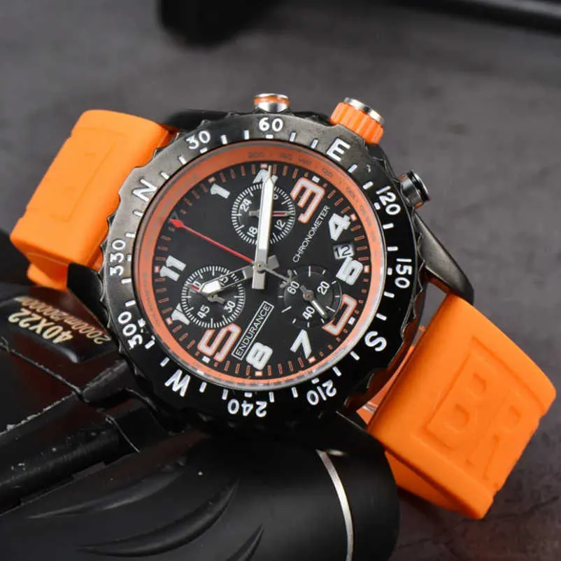 Mechanische Automatik Rolx Top Luxus Herren Endurance Pro Chronograph Uhren Mehrere Gummi Herrenuhren Glas XST8D