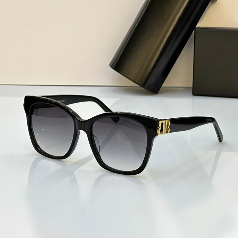 スクエアキャットアイサングラスレディースメガネバレンガスサングラスシンプルヨーロッパスタイルの大きなフレームブラックサングラス高品質のサングラス眼鏡男性の色合い