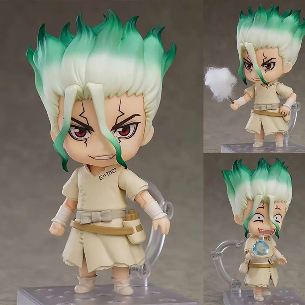 Finger Toys 1262# Dr.stone Anime Figure Senku Ishigami Action Figure Dr.stone Ishigami Senkuu Figurine Movable Collectible Model Doll Toys