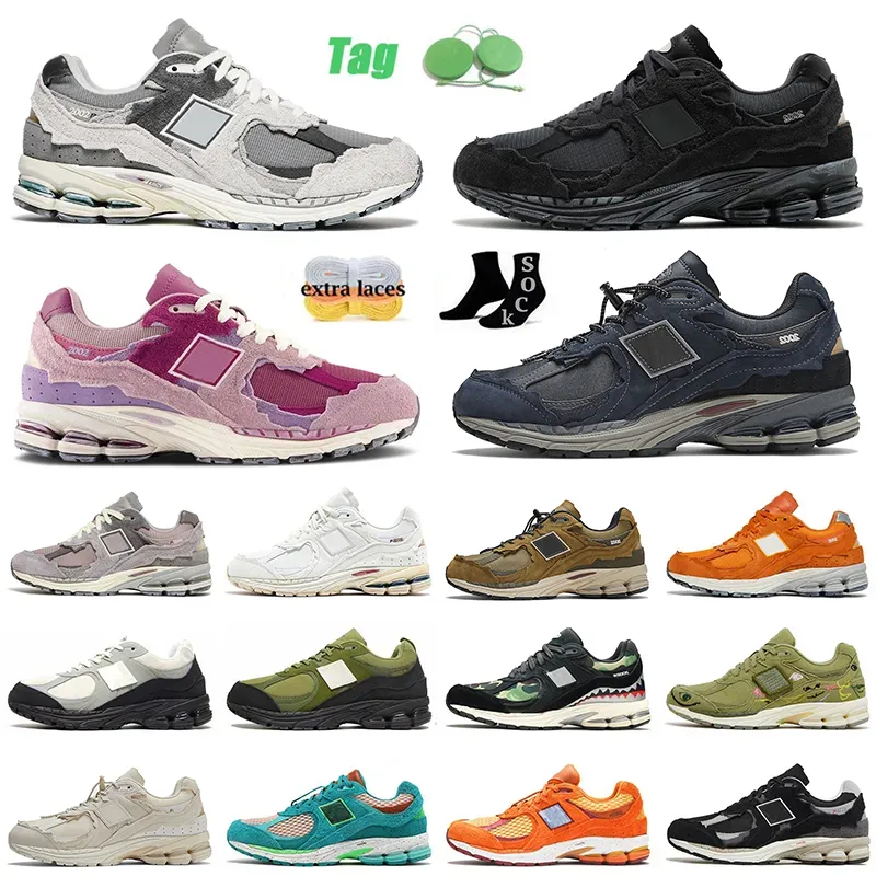 Pakiet ochrony Phantom 2002r Athletic Buty Buty Rain Cloud 2002 R Grey Brown Torebka Sól Sól Sól Sól Piwni Green Camo Pink Blue Mens Women Treakers