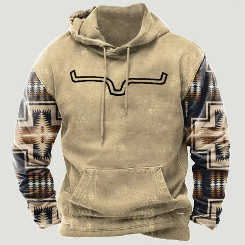 Ethnic pattern sweatshirt new arrivals
