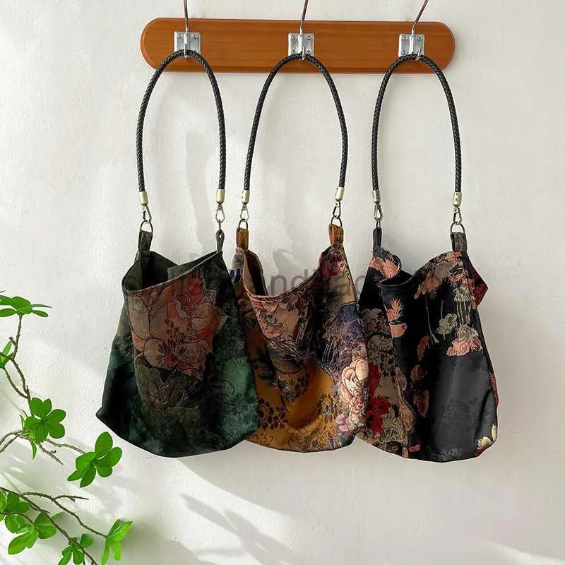 Sacs à bandoulière design style gaze florale sac à bandoulière unique sac à main grande capacité sacs pour femmestylishhandbagsstore