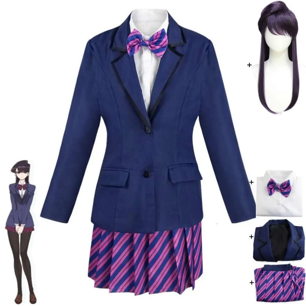 Disfraz de Anime Shouko Komi Can T Communicate San Wa Komyushou Desu, disfraz de Cosplay, peluca, uniforme escolar Jk, traje de fiesta de Carnaval y Halloween
