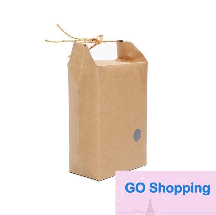 300PCS Proste opakowanie papierowe ryżowe/opakowanie herbaty kartonowe torba papierowa/wesela Kraft Paper Bag
