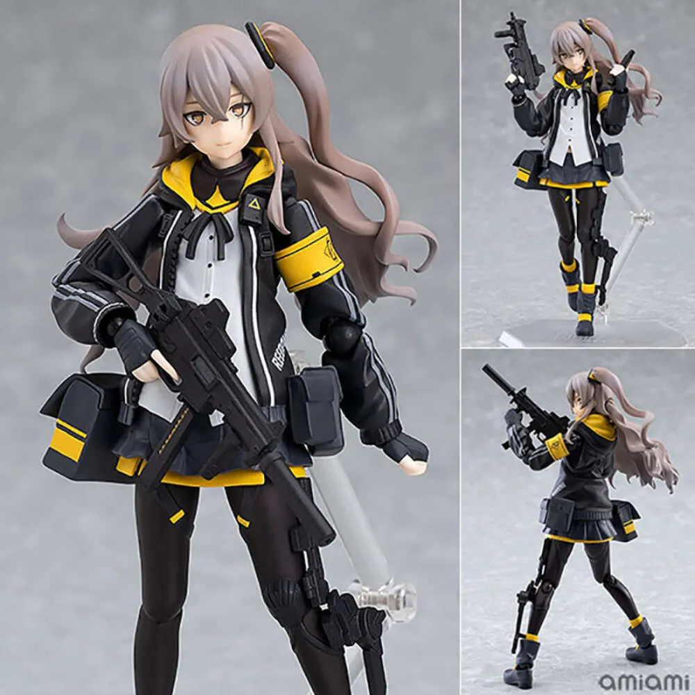 Finger Toys 14cm Figma Girls 'Frontline UMP45 Anime Figur #1264 Girls' Frontline Action Figma Figma Ump45 Figur Collection Model Doll Toy