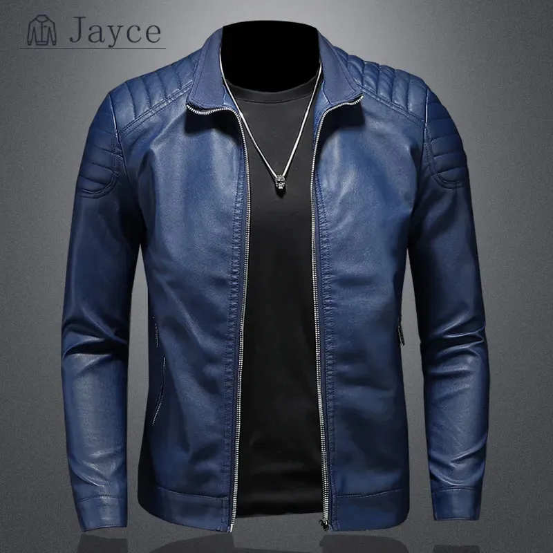 Mężczyzn Setek Faux Men Autumn Fashion Motorcycle 2023 Slim Streetwear Baseball Outdoor PU Kurtka Bomberbomber Casual Blazers Płaszcz 231016