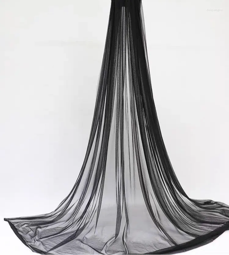 Curtain Gray/White/Black/Khaki Super Soft Background Sheer Wedding Arch Dropping Fabric Ornament Home Party Garden Curtains