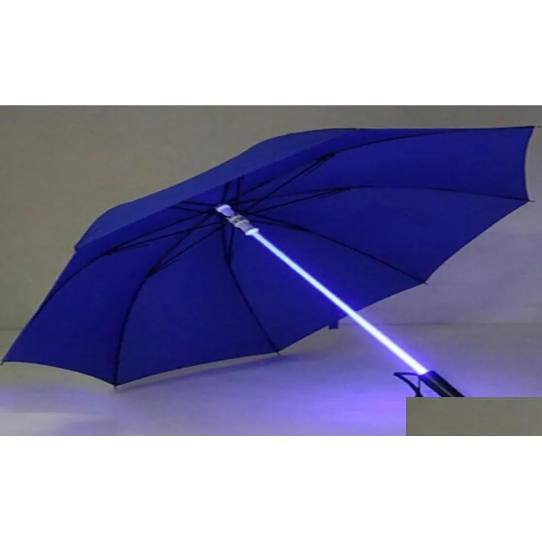 Umbrellas Led Light Saber Up Umbrella Laser Sword Golf Changing On The Shaftbuilt In Torch Flash 20213691661 Drop Delivery Home Gard Dhdwi