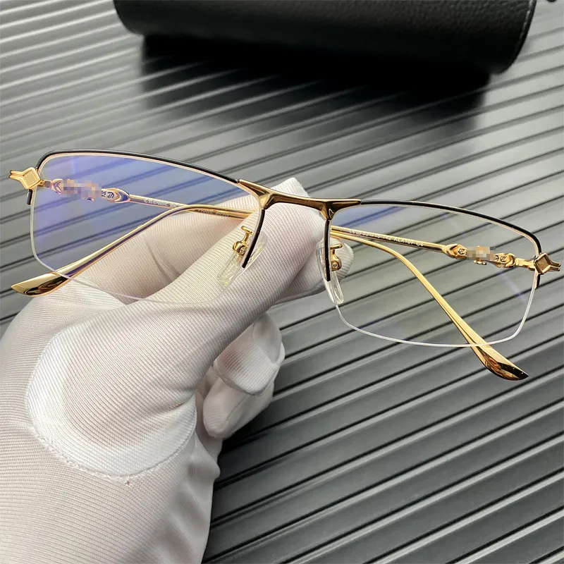 Fashion Eyewear Super Light Semi-Rimless Business Glasses UV 400 Sunglasses