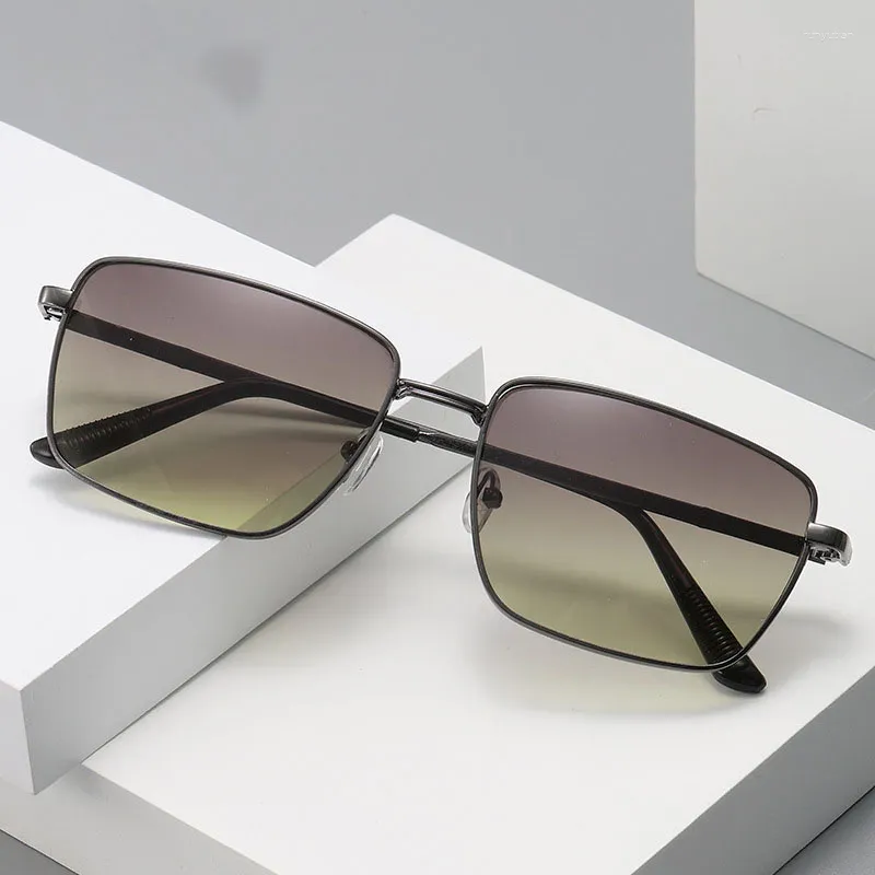 Sunglasses Oulylan Rectangle Men Ultralight Frameless  display picture 1