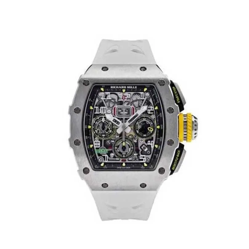 Richarmill Relógio Suíço Automático Mecânico Relógios de Pulso Masculino Série Titânio Relógio Automático Flyback Timer Relógio de Pulso Rm11-03 Masculino Wat WN-HXNQ