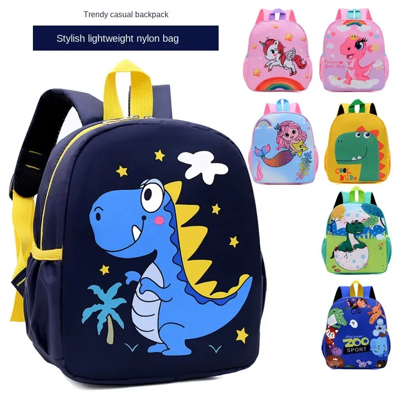 Borse Zaino per bambini Zaini per bambini Scuola materna Animale Cartone animato Dinosauro Zaino in nylon per ragazzo Ragazza Scuola Piccole borse Kawaii 231016