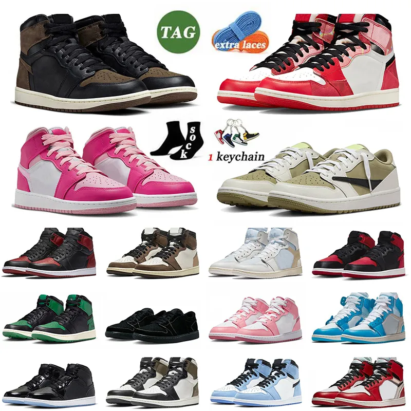 TS x 1 Low Travis Reverse MOCKA BUTY BUZ BUCHA Jumpman 1 Black Phantom Palomino Cactus Jack Scots 1s Lows Eastside Golf 1961 Dhgate Mens Women Treakers