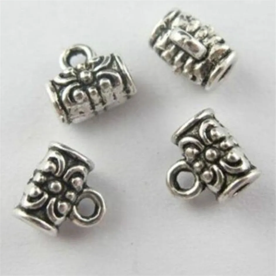 500pcs lot silver plated bail spacer beads marms diy 보석 만들기 펜던트 5x7mm219g